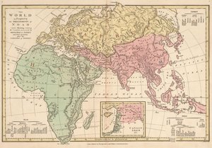 The World as Peopled by the Descendants of Noah Showing the Countries Possessed by Shem, Ham & Japhet and Their Posterity After the Confusion of Tongues by Robert Wilkinson